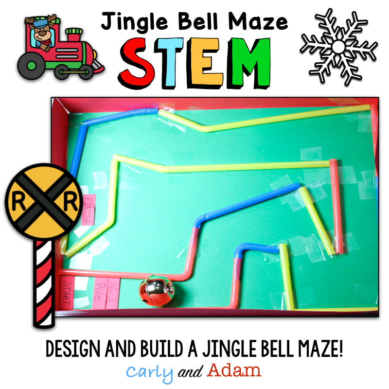 Polar Express Jingle Bell Maze Christmas STEM Activity