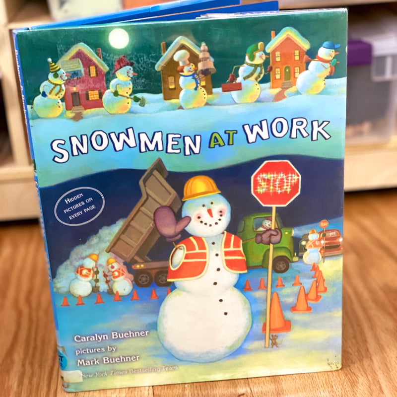 Snowmen at Work Winter READ ALOUD STEM Activity