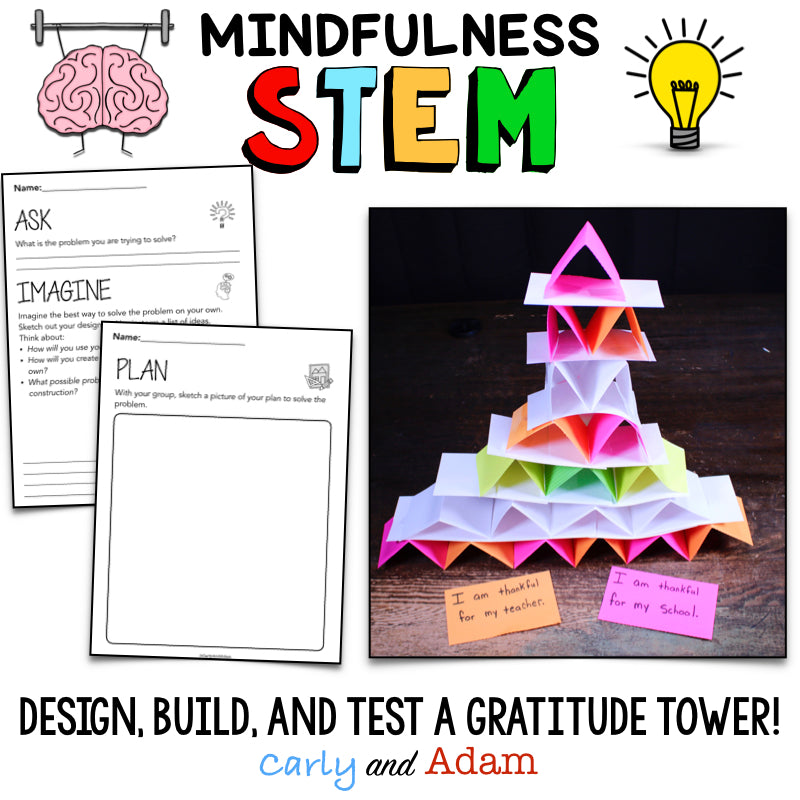 Gratitude Tower Mindfulness STEM Activity