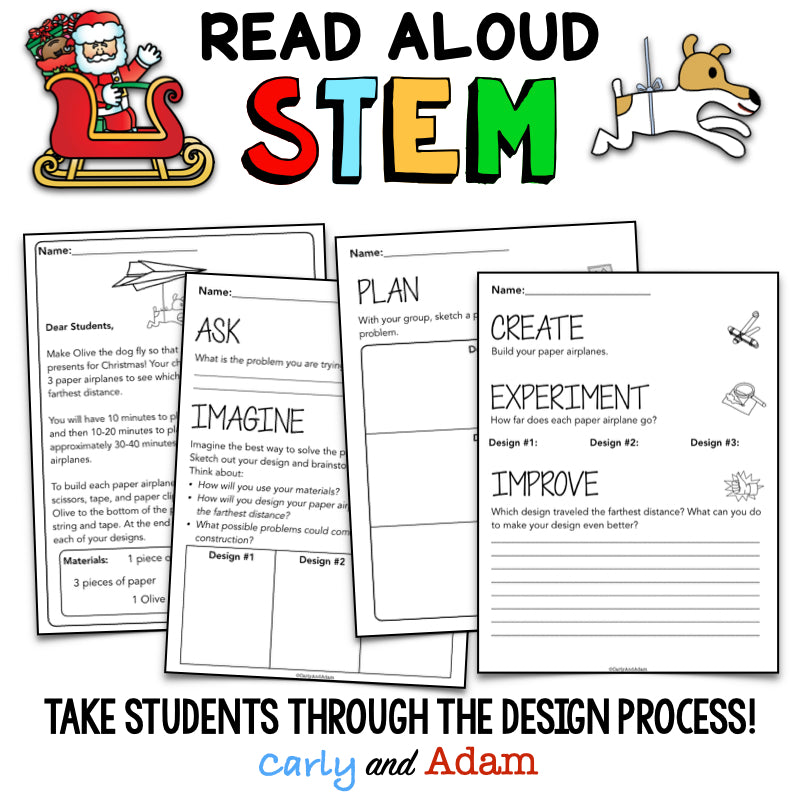 Olive The Other Reindeer Christmas READ ALOUD STEM™ Activity