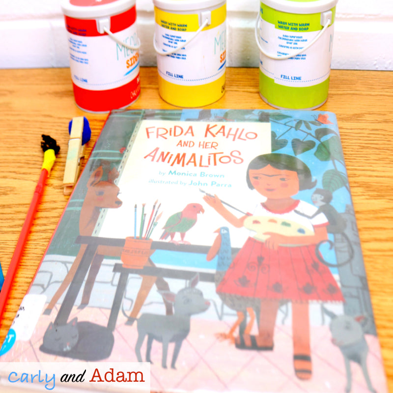 Frida Kahlo Hispanic Heritage Month READ ALOUD STEAM Activity
