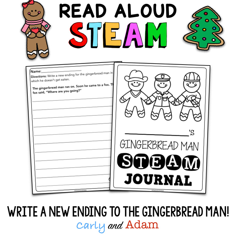 The Gingerbread Man STEAM Christmas Activity with Chatterpix Extension