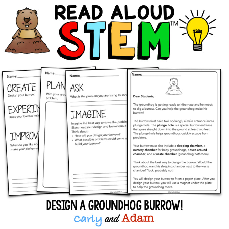 Groundhog Gets a Say READ ALOUD STEM Activity