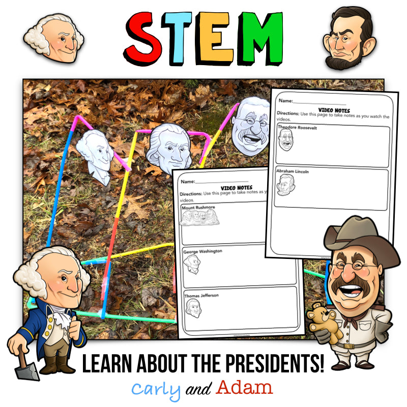 Mount Rushmore Presidents Day STEM Activity Engineering US History