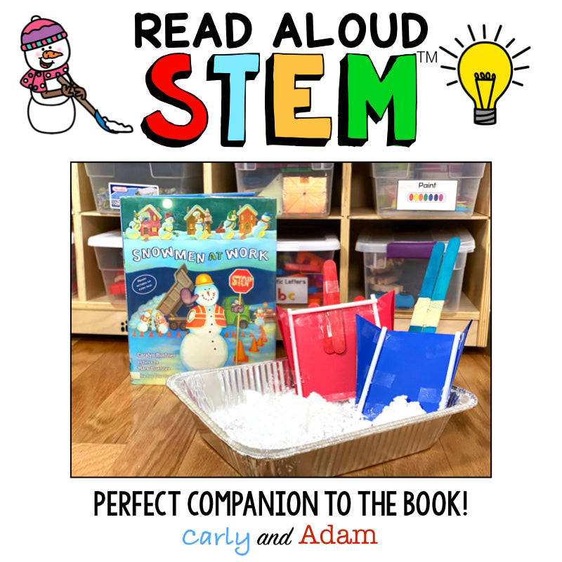 Snowmen at Work Winter READ ALOUD STEM Activity