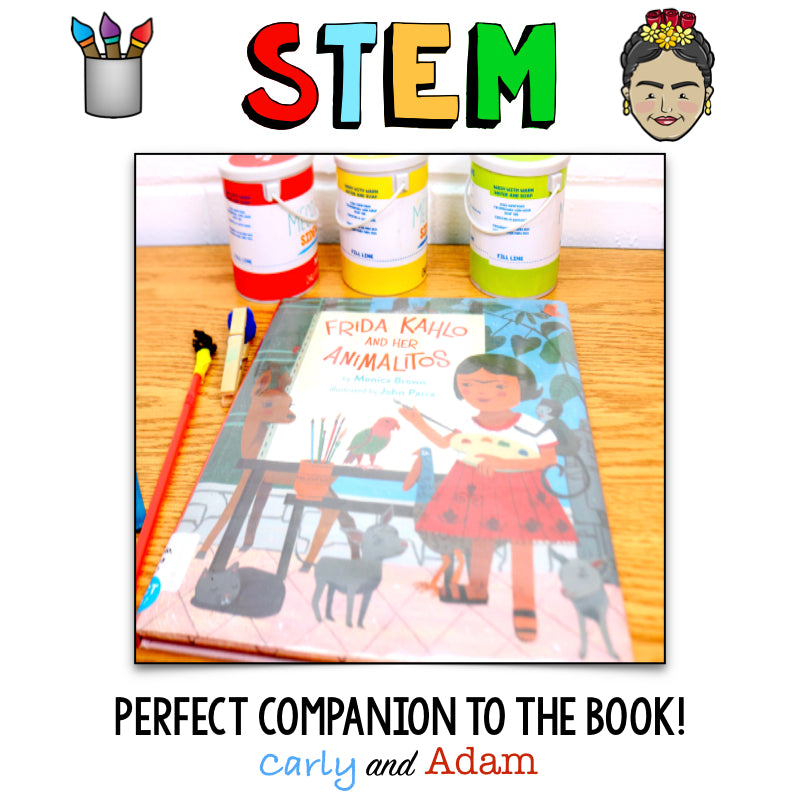 Frida Kahlo Hispanic Heritage Month READ ALOUD STEAM Activity