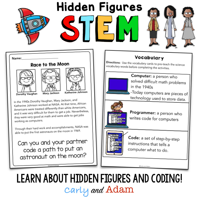 Hidden Figures Black History Month Coding Activity