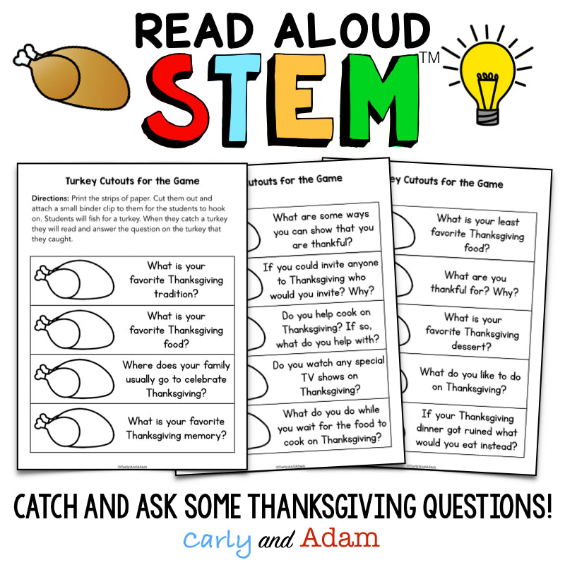 Thanksgiving at the Tappletons READ ALOUD STEM Activity