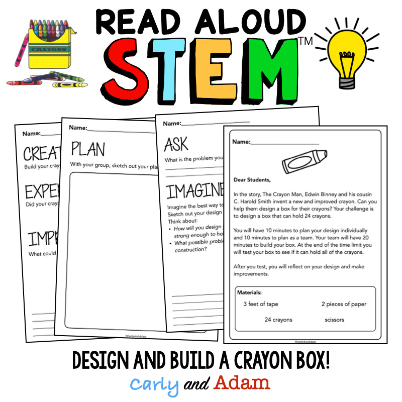 The Crayon Man READ ALOUD STEAM Activity