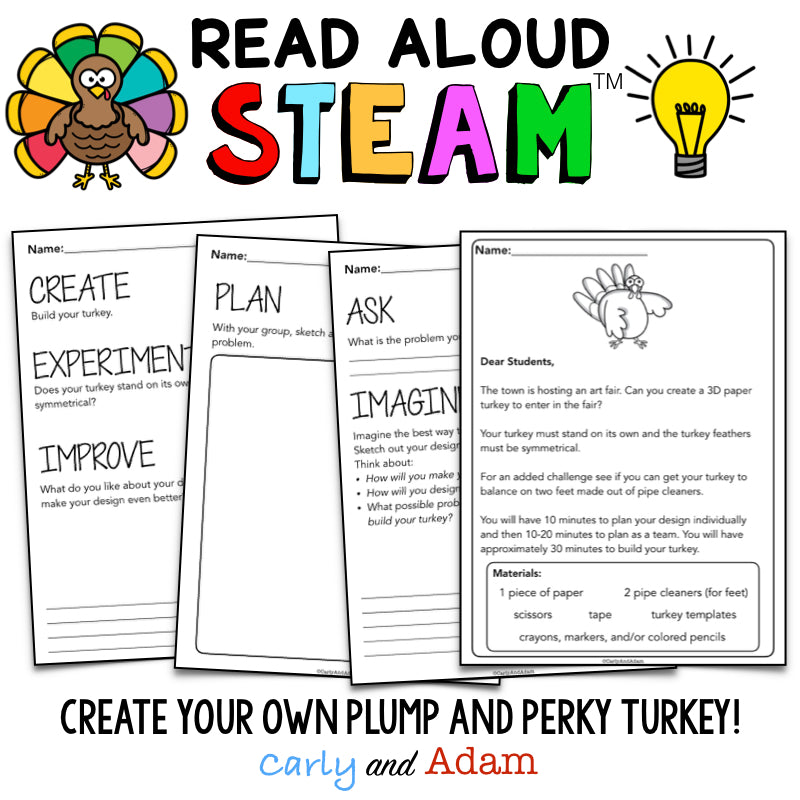 A Plump and Perky Turkey Thanksgiving STEAM Activity