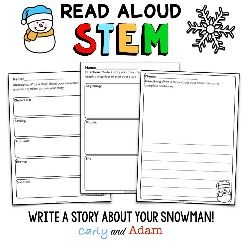 The Biggest Snowman Ever Fake Snow Maker Winter READ ALOUD STEM™ Activity
