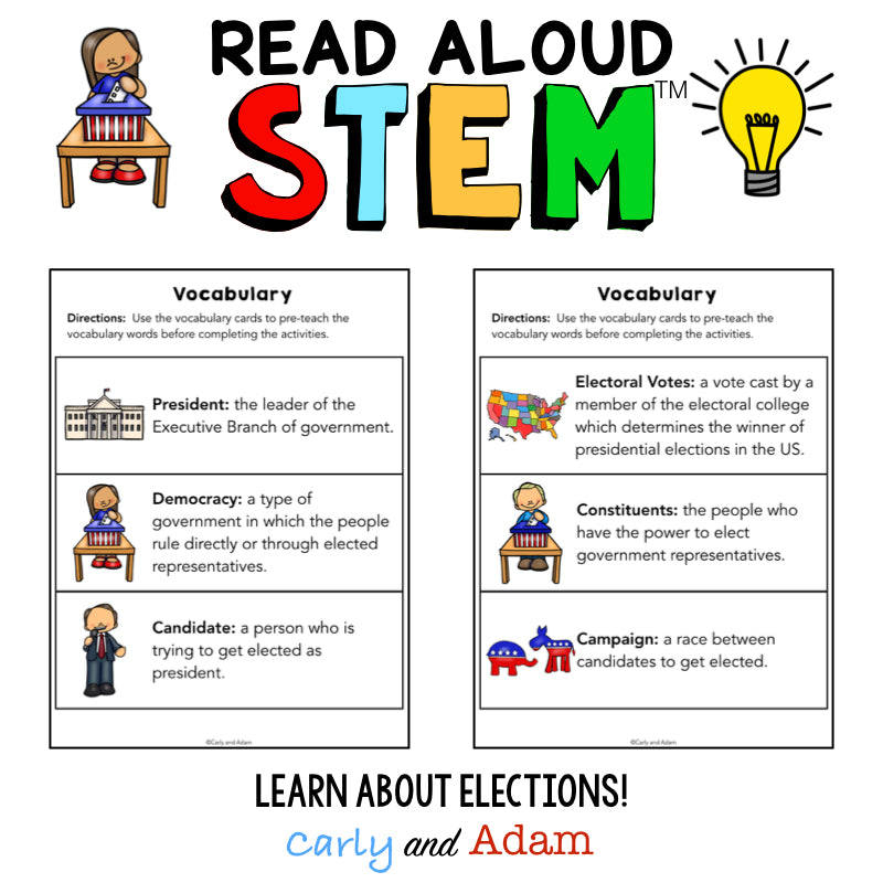 Grace for President READ ALOUD STEM Challenge Election Activity