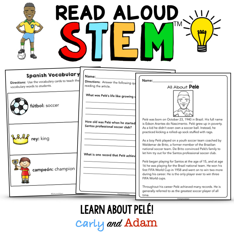 Pelé: King of Soccer READ ALOUD STEM Activity