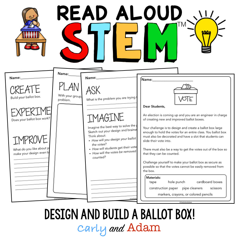 Grace for President READ ALOUD STEM Challenge Election Activity