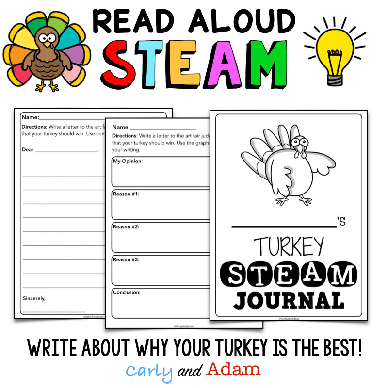 A Plump and Perky Turkey Thanksgiving STEAM Activity