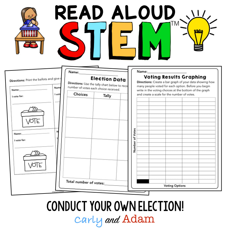 Grace for President READ ALOUD STEM Challenge Election Activity