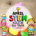 Easter Plastic Egg Tower STEM Activity