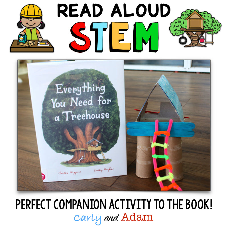 Everything You Need for a Treehouse READ ALOUD STEM Activity