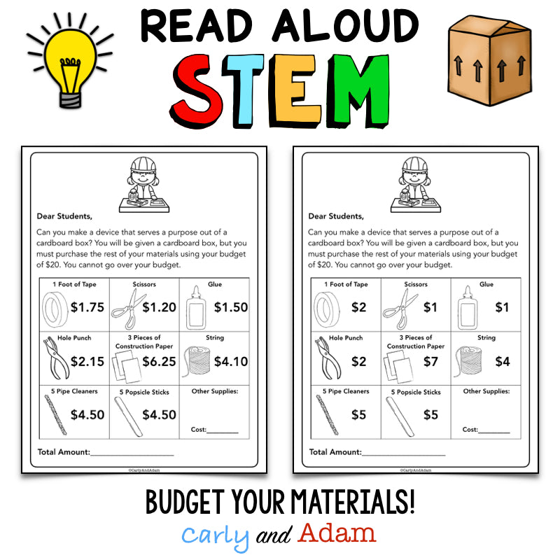 What to Do with a Box READ ALOUD STEM Challenge