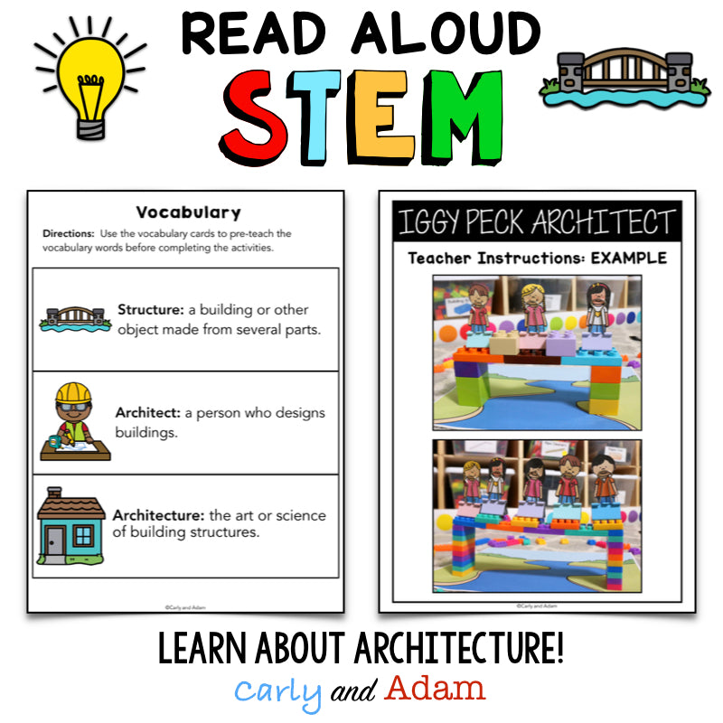 Iggy Peck Architect Activity READ ALOUD STEM Challenge