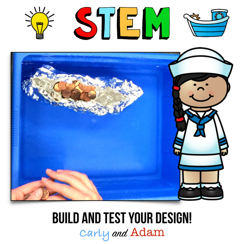 Foil Boat Team Building Activities STEM Ice Breaker Sink or Float Experiment
