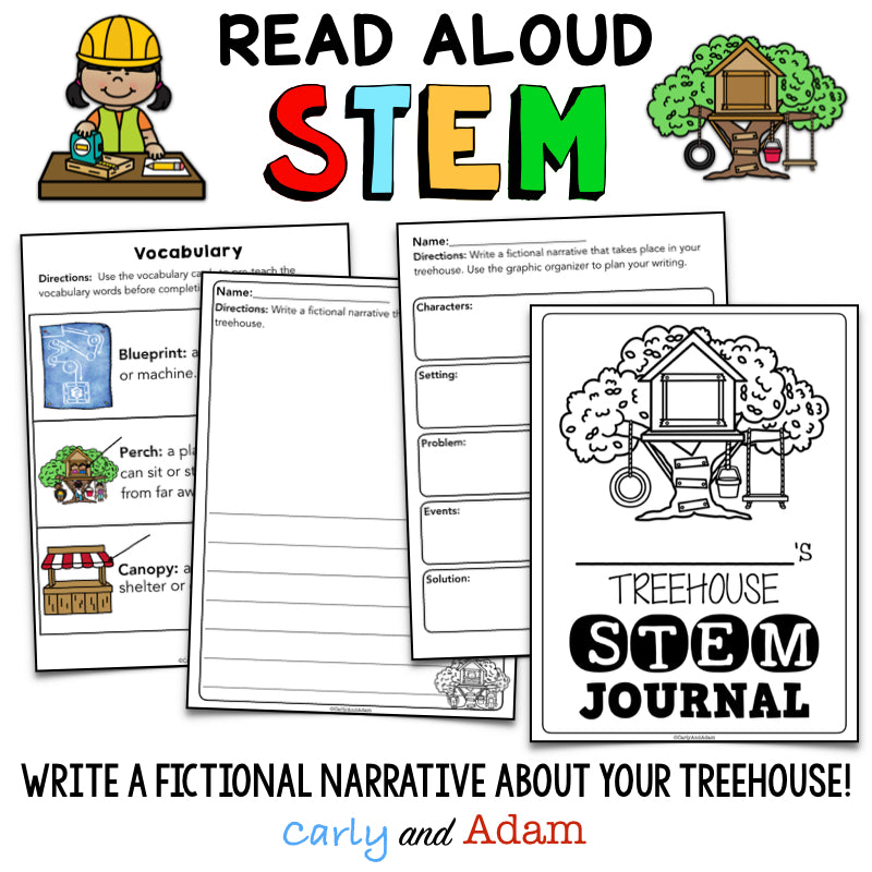 Everything You Need for a Treehouse READ ALOUD STEM Activity