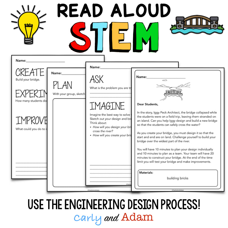 Iggy Peck Architect Activity READ ALOUD STEM Challenge