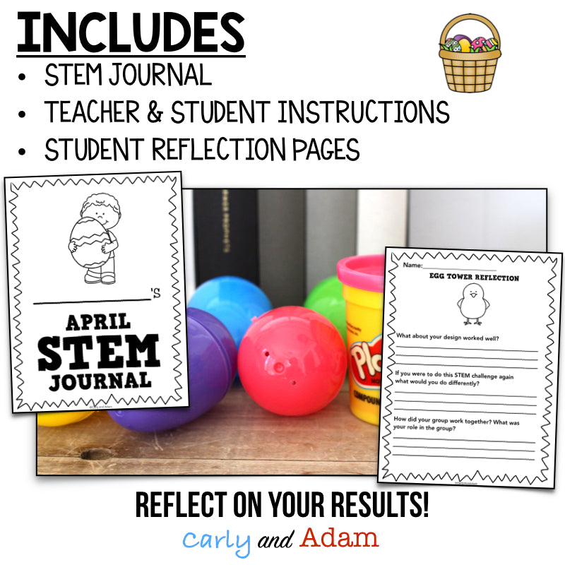 Easter Plastic Egg Tower STEM Activity