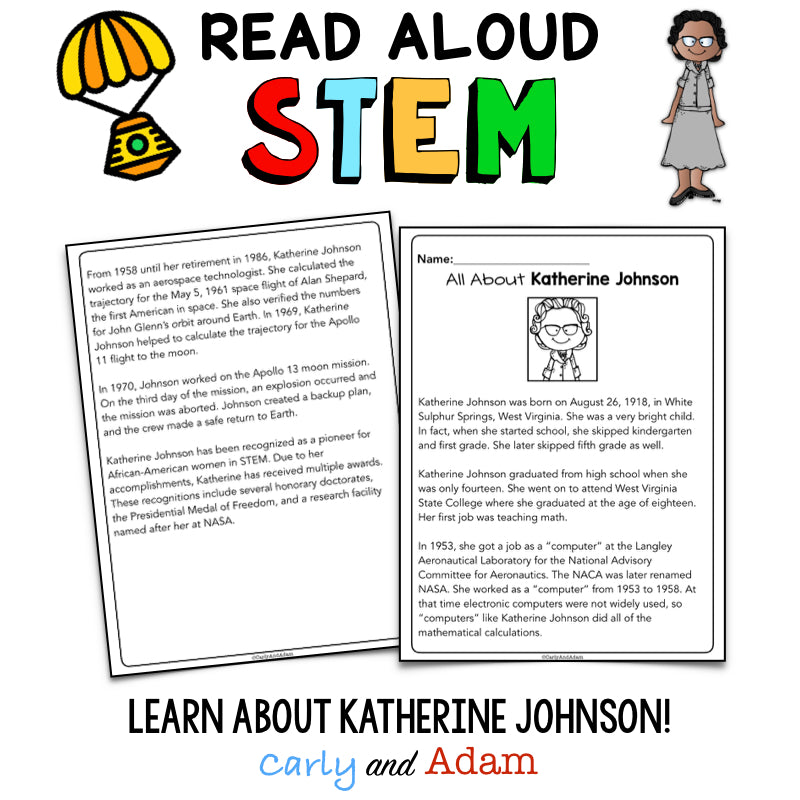 Counting on Katherine Johnson Hidden Figures STEM Activity