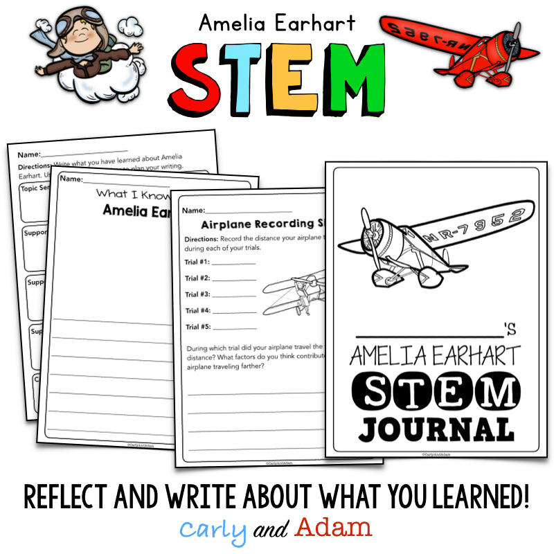 Amelia Earhart Build an Airplane READ ALOUD STEM™ Activity