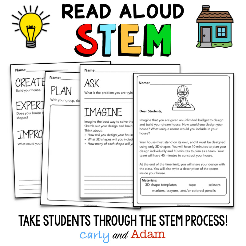 If I Built a House READ ALOUD STEM Activity 3D Shapes