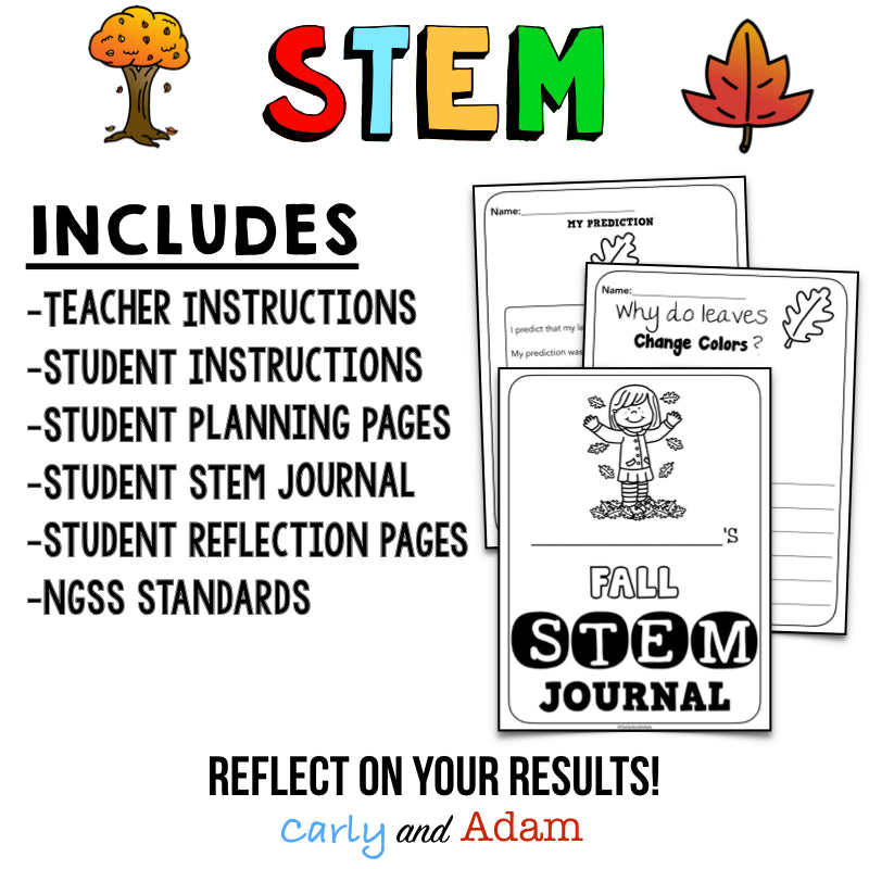 Why Do Leaves Change Color? Autumn Leaves Fall STEM Activity