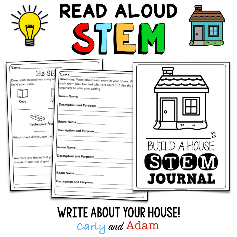 If I Built a House READ ALOUD STEM Activity 3D Shapes