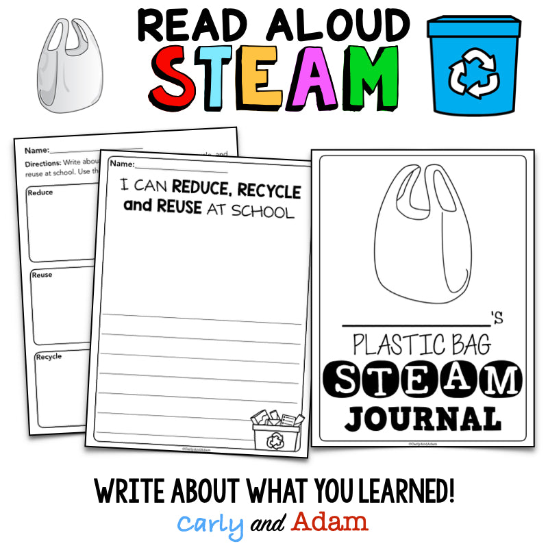 One Plastic Bag Recycling Read Aloud STEM Challenge Earth Day Activity