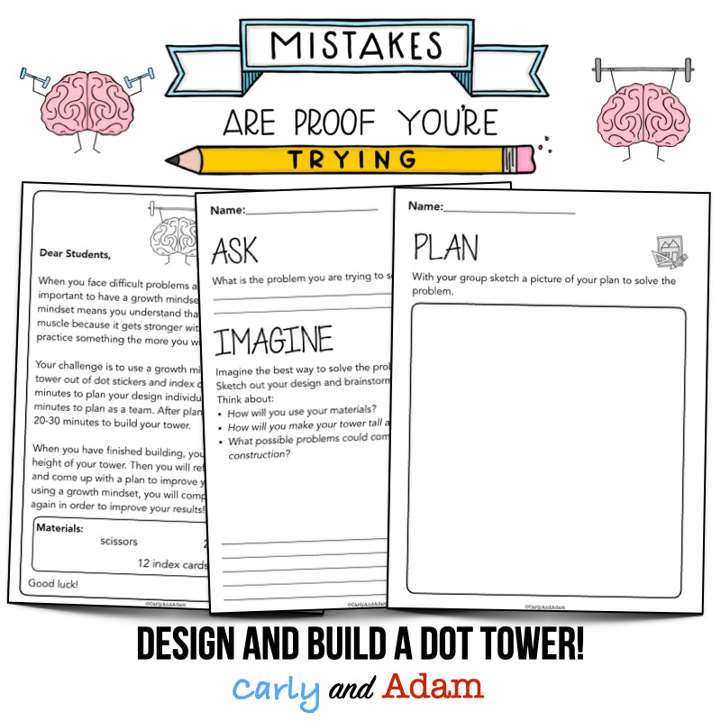 International Dot Day STEM Tower Builder The Dot Book by Peter Reynolds Activity