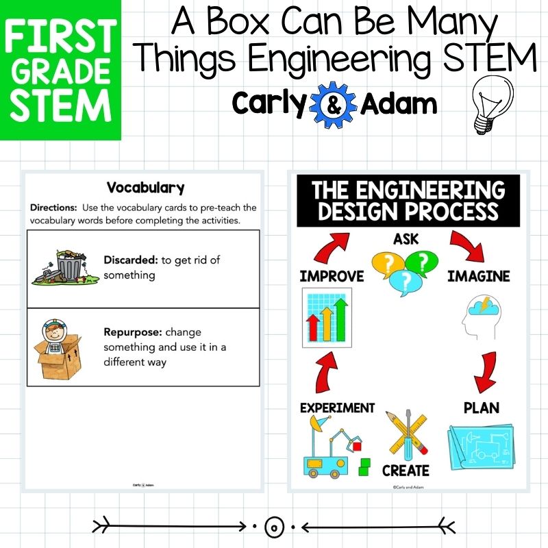 A Box Can Be Many Things 1st Grade Engineering STEM Activity