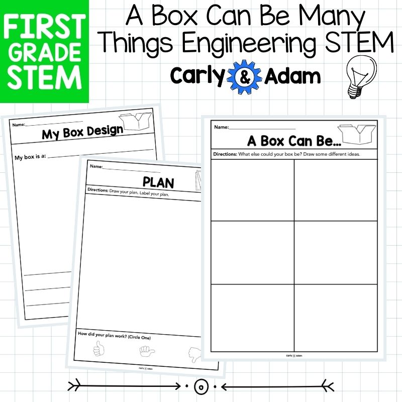 A Box Can Be Many Things 1st Grade Engineering STEM Activity