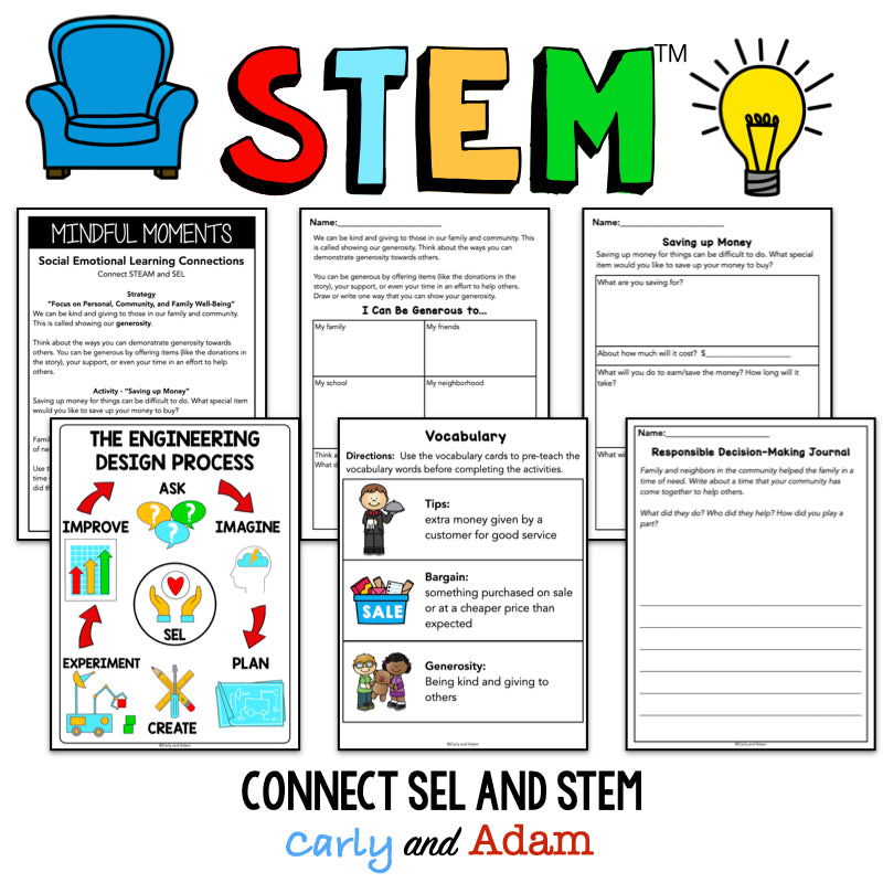 A Chair for My Mother Responsible Decision Making SEL STEM Activity