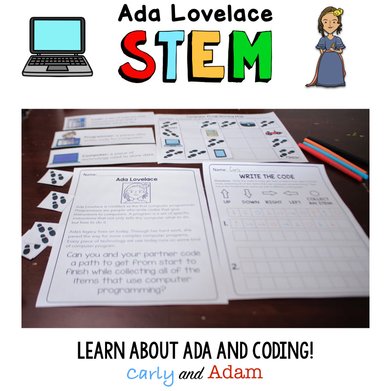 Computer Scientist Spotlight Ada Lovelace Unplugged Coding Activity