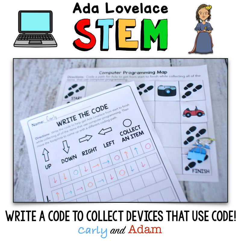 Computer Scientist Spotlight Ada Lovelace Unplugged Coding Activity