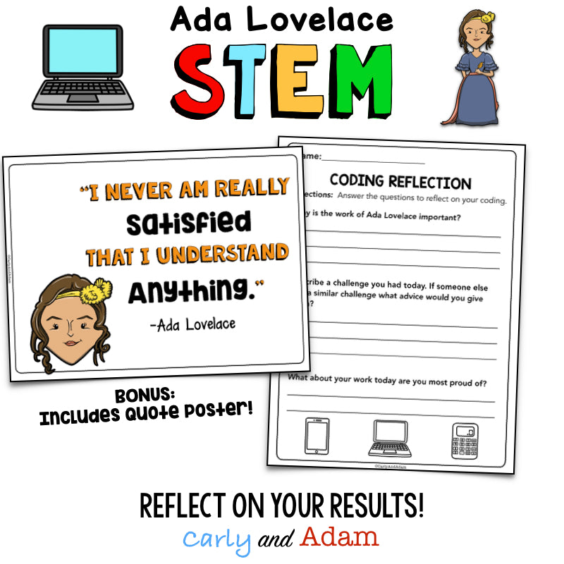 Computer Scientist Spotlight Ada Lovelace Unplugged Coding Activity