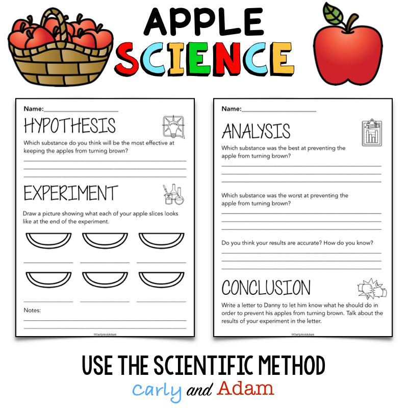 Apple Preserving Science Experiment Activity