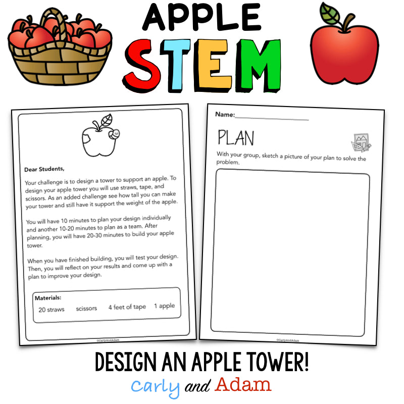 Apple Tower Fall STEM Activity