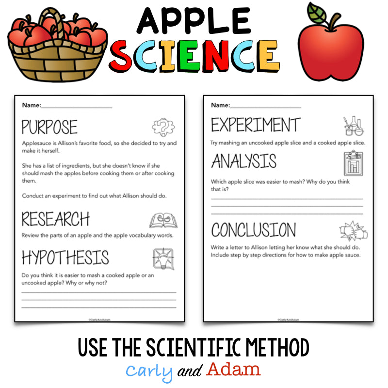 Applesauce Science Experiment Activity