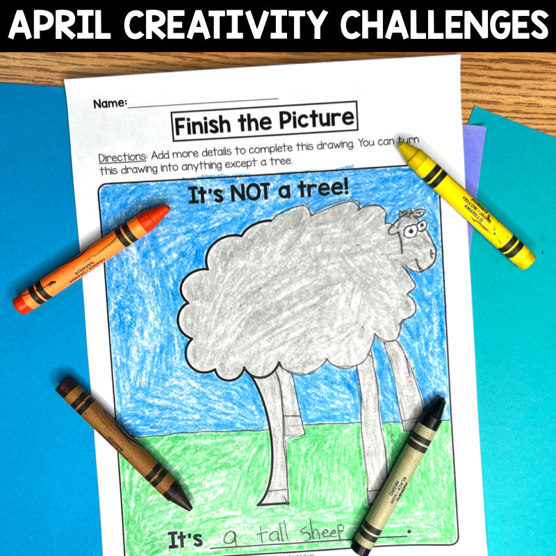 Spring Creativity Challenges Earth Day, April Morning Work, Sub Plans, Brain Breaks, Sub Plans