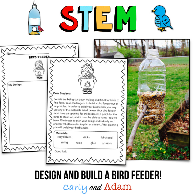 Bird Feeder Recycling Earth Day STEM Activity