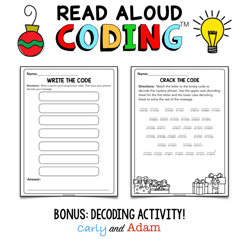 Auntie Claus Christmas READ ALOUD Unplugged Coding Activity