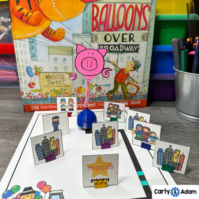 Balloons Over Broadway Thanksgiving READ ALOUD STEM Coding with Ozobots