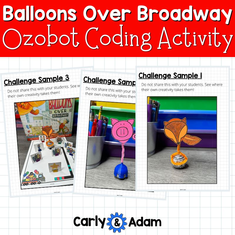 Balloons Over Broadway Thanksgiving READ ALOUD STEM Coding with Ozobots