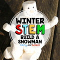 Build a Marshmallow Snowman Winter STEM Activity